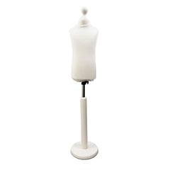 Children's Dressmakers Dummy Age 2-4 Years White With Choice of White Round Base stands