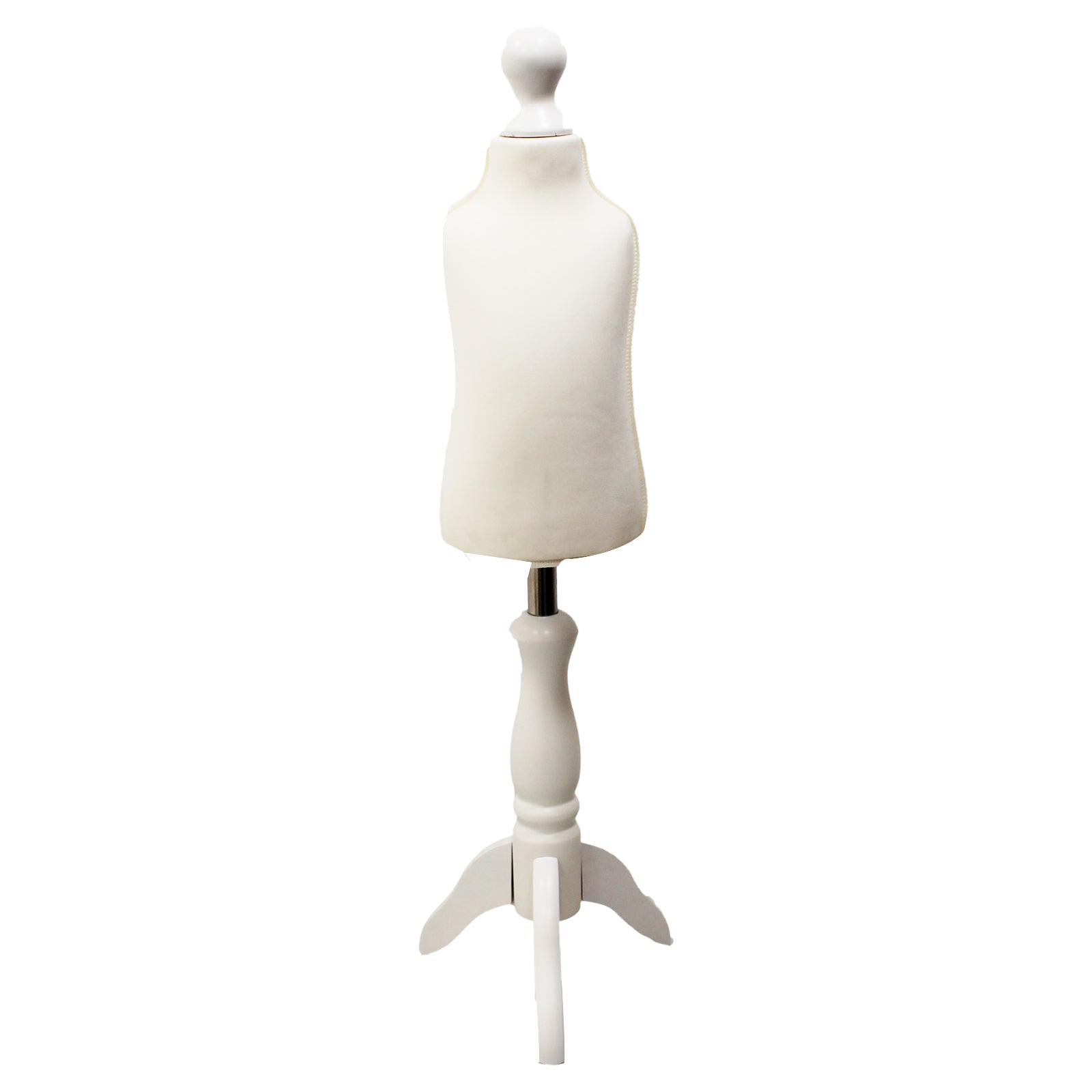 Children's Age 1 years Dressmakers Dummy Cream With Choice of white Tripod stands