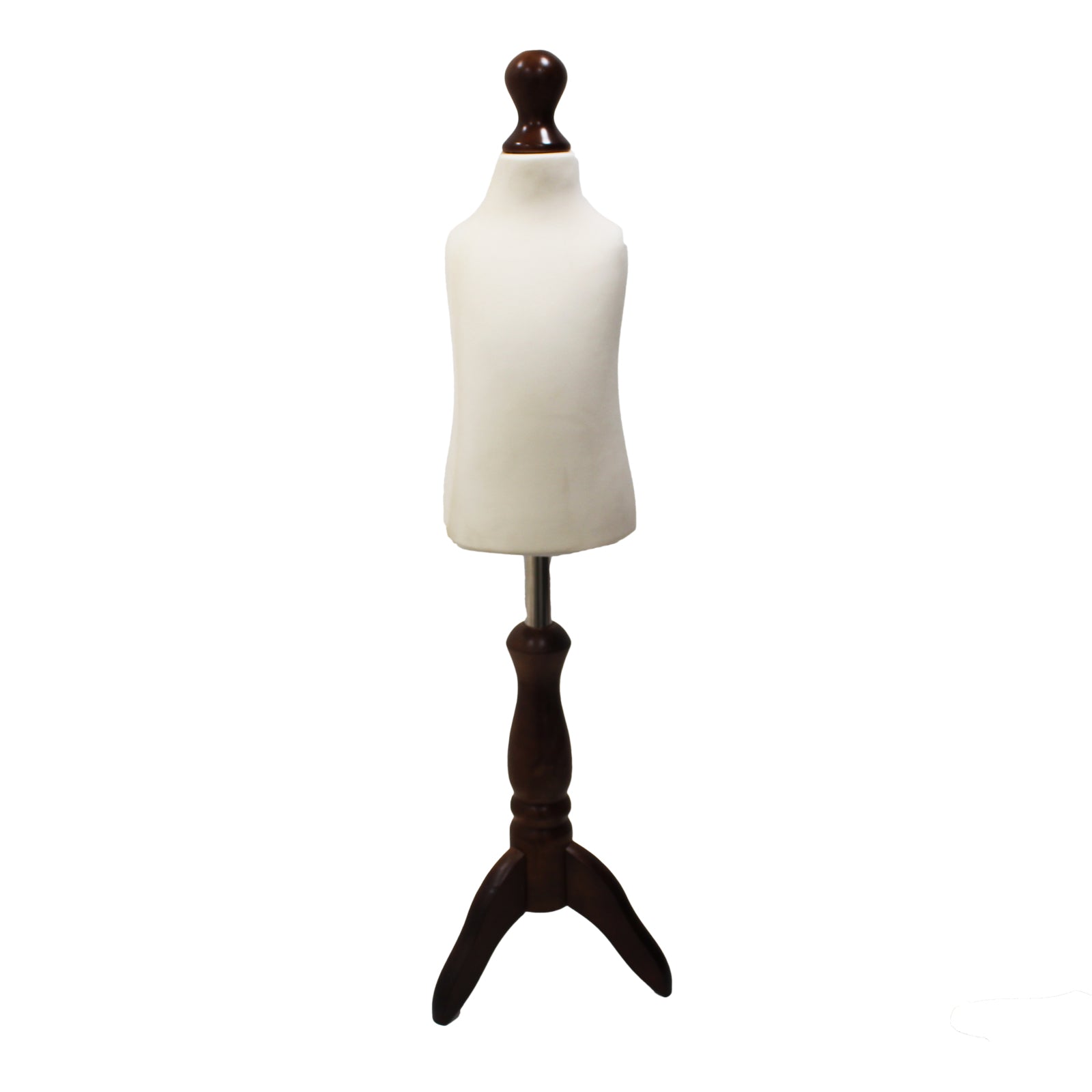 Children's Age 1 years Dressmakers Dummy Cream With Choice of Darkwood Tripod stands
