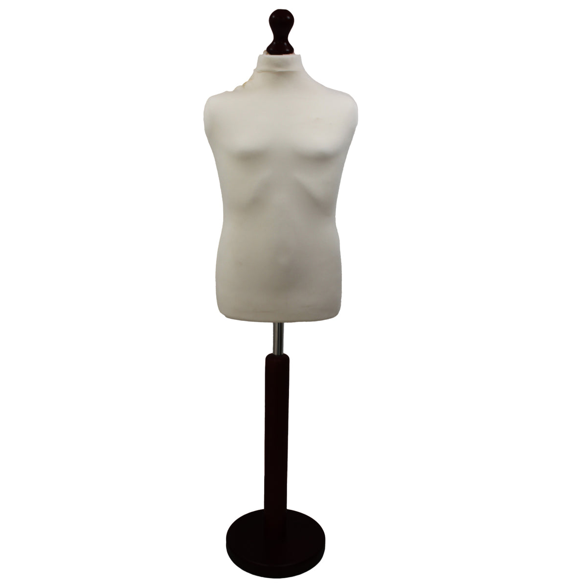 Children's Tailors Dummy Age 10-12 Years Cream With Choice of Black Round Base stands