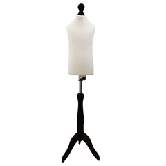 Children's Tailors Dummy Age 2-4 Years Cream With Choice of Black Tripod stands