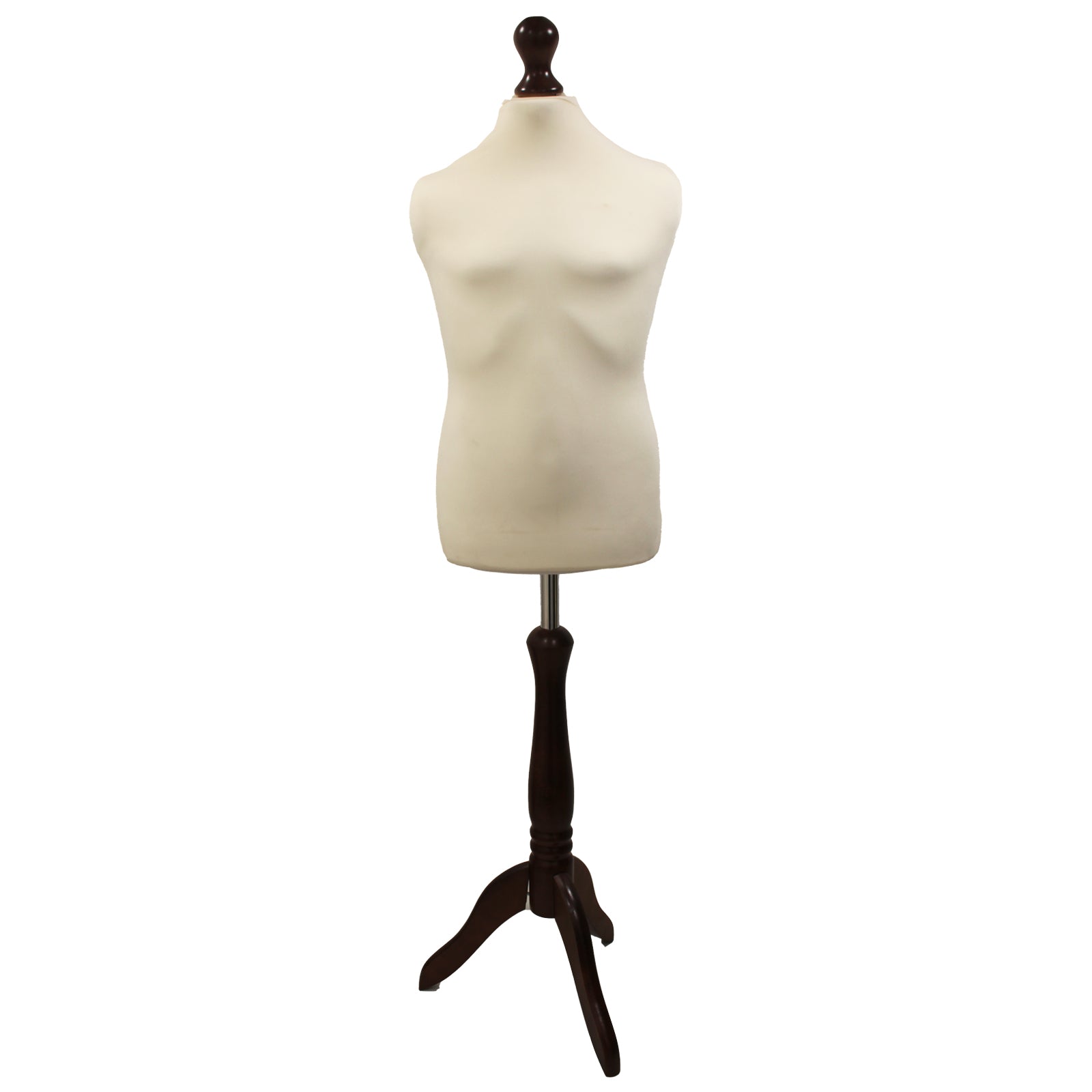 Children's Tailors Dummy Age 10-12 Years Cream With Choice of Darkwood Tripod stands