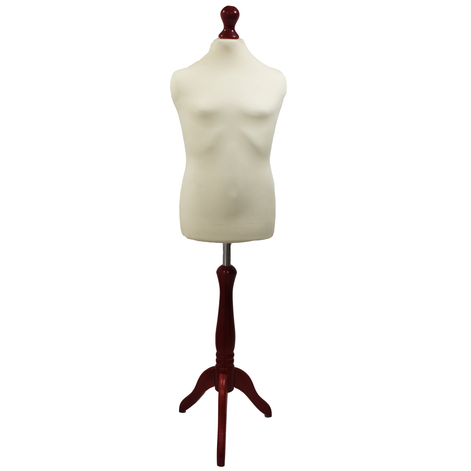 Children's Tailors Dummy Age 10-12 Years Cream With Choice of Redwood Tripod stands