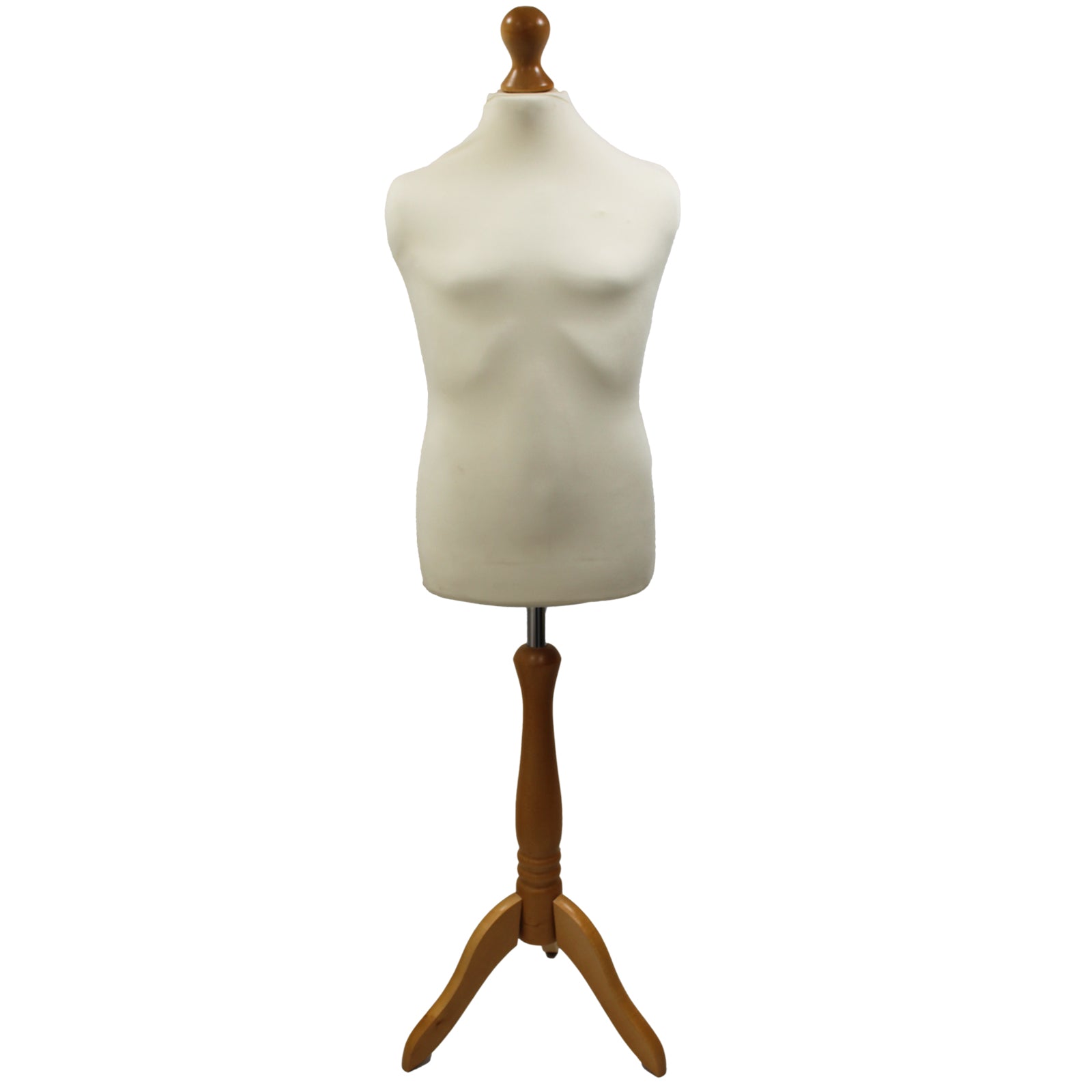 Children's Tailors Dummy Age 10-12 Years Cream With Choice of Lightwood Tripod stands
