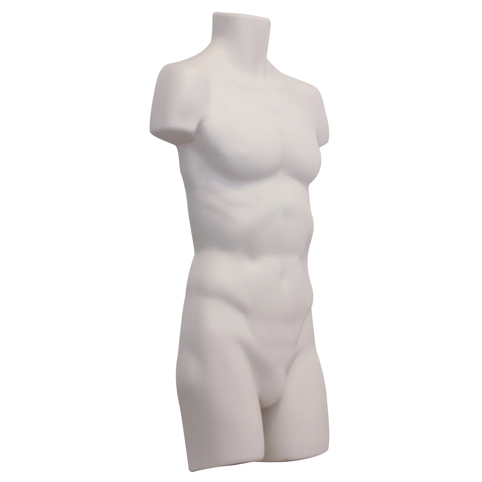 Adult Male Full Size Light skin Hanging Body Form Display Mannequin front left side