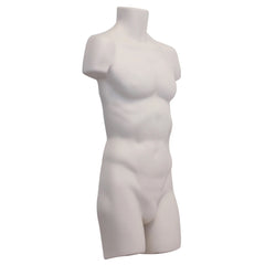 Adult Male Full Size Light skin Hanging Body Form Display Mannequin front left side
