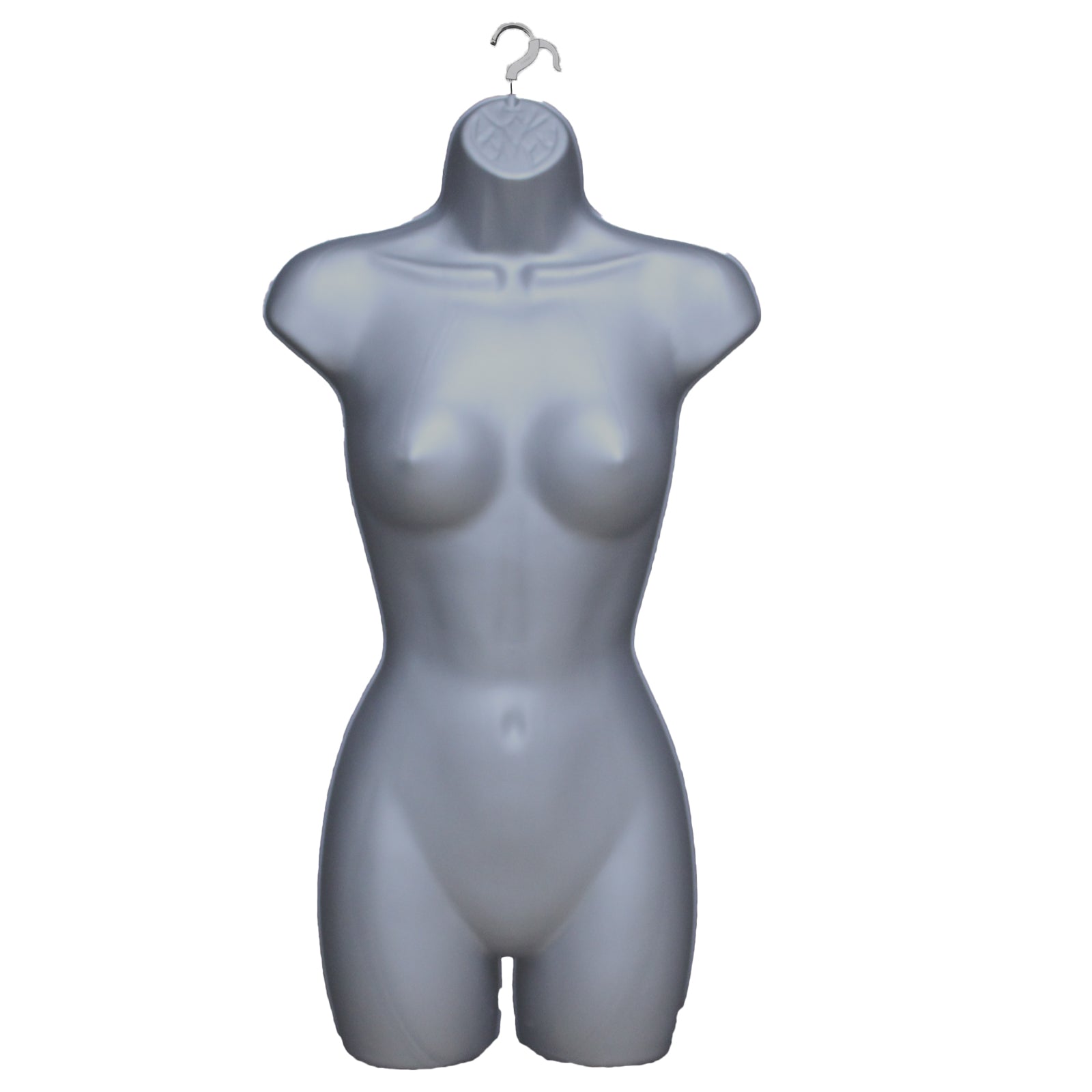 Female Full Size Hanging Body Form Display Mannequin silver