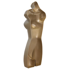 Female Full Size Gold Hanging Body Form Display Mannequin hollow back