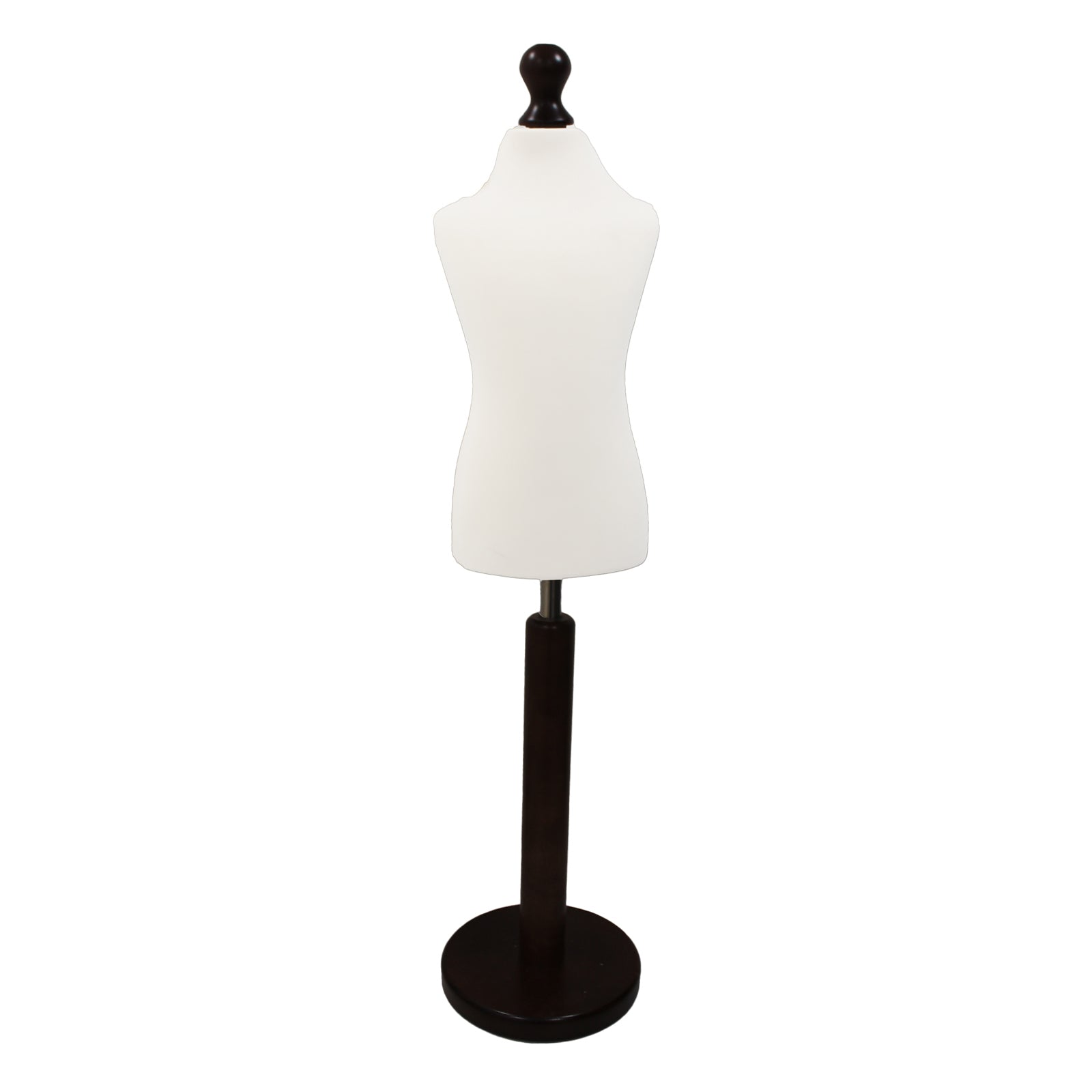 Children's Dressmakers Dummy Age 5-6 Years White With Choice of Black Round Base stands