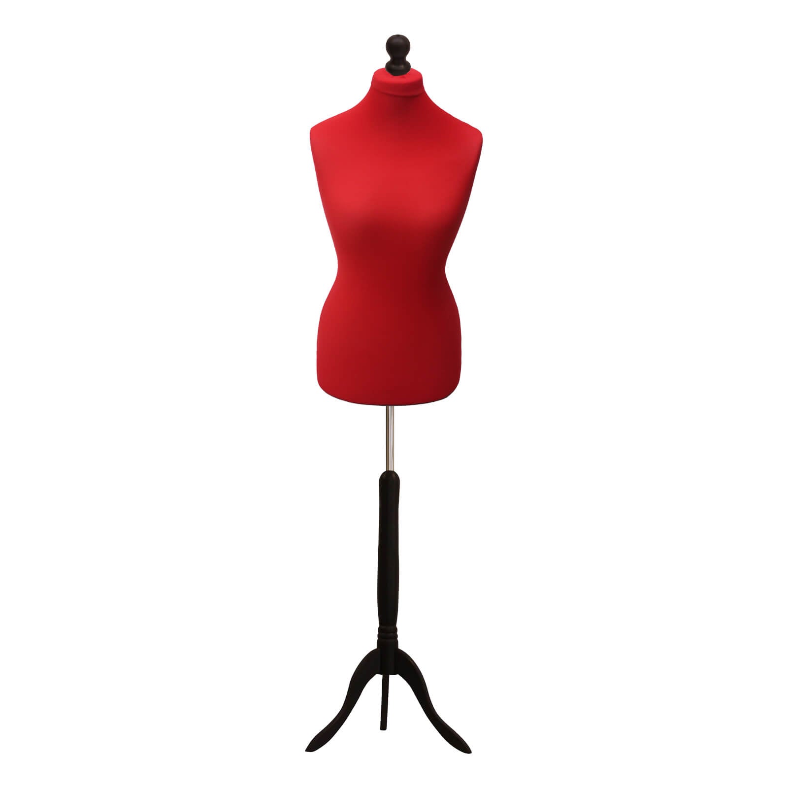 FEMALE RED Mannequin with blackwood stand