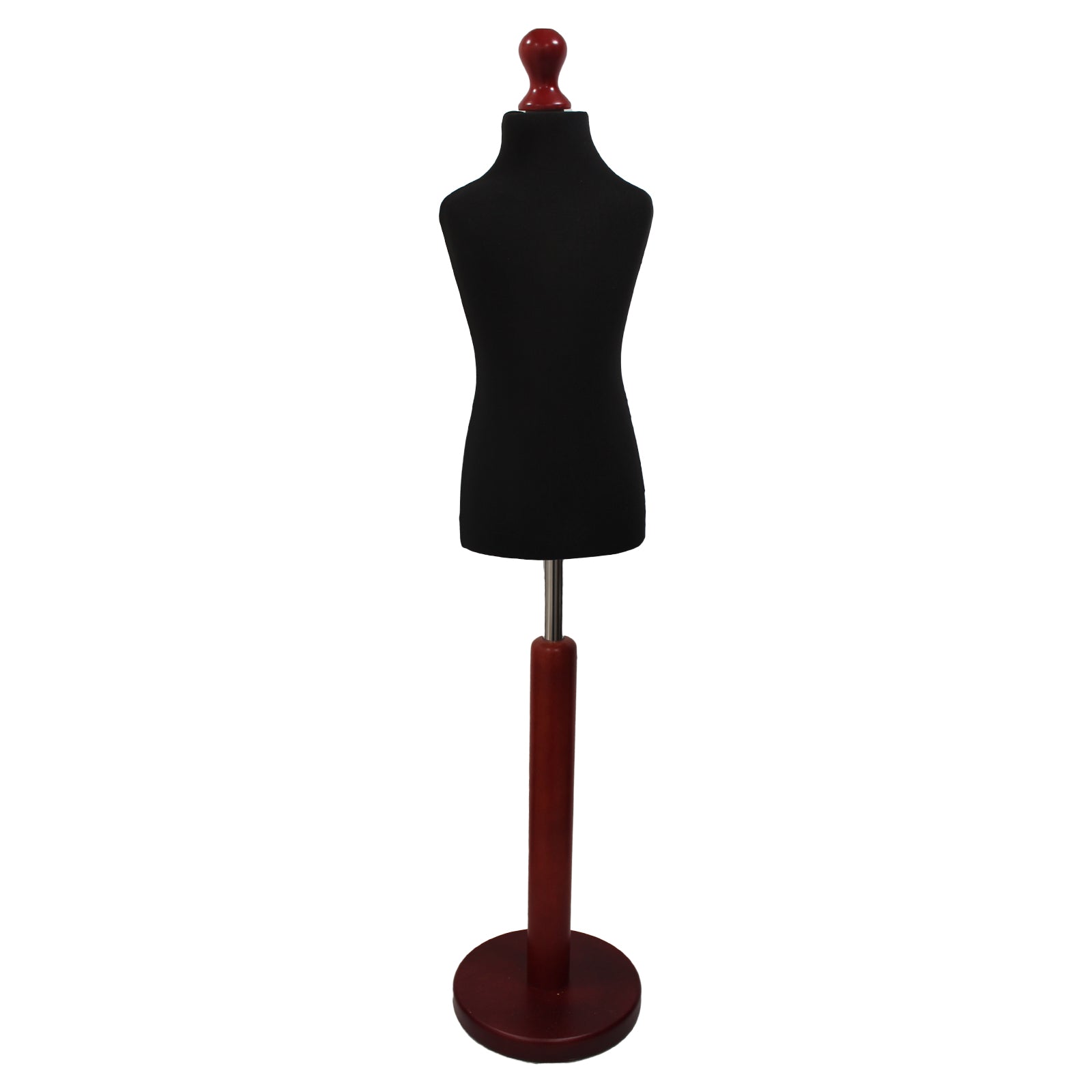 Children's Tailors dummy Age 6-8 Years Black With Choice of Red Round Base stands