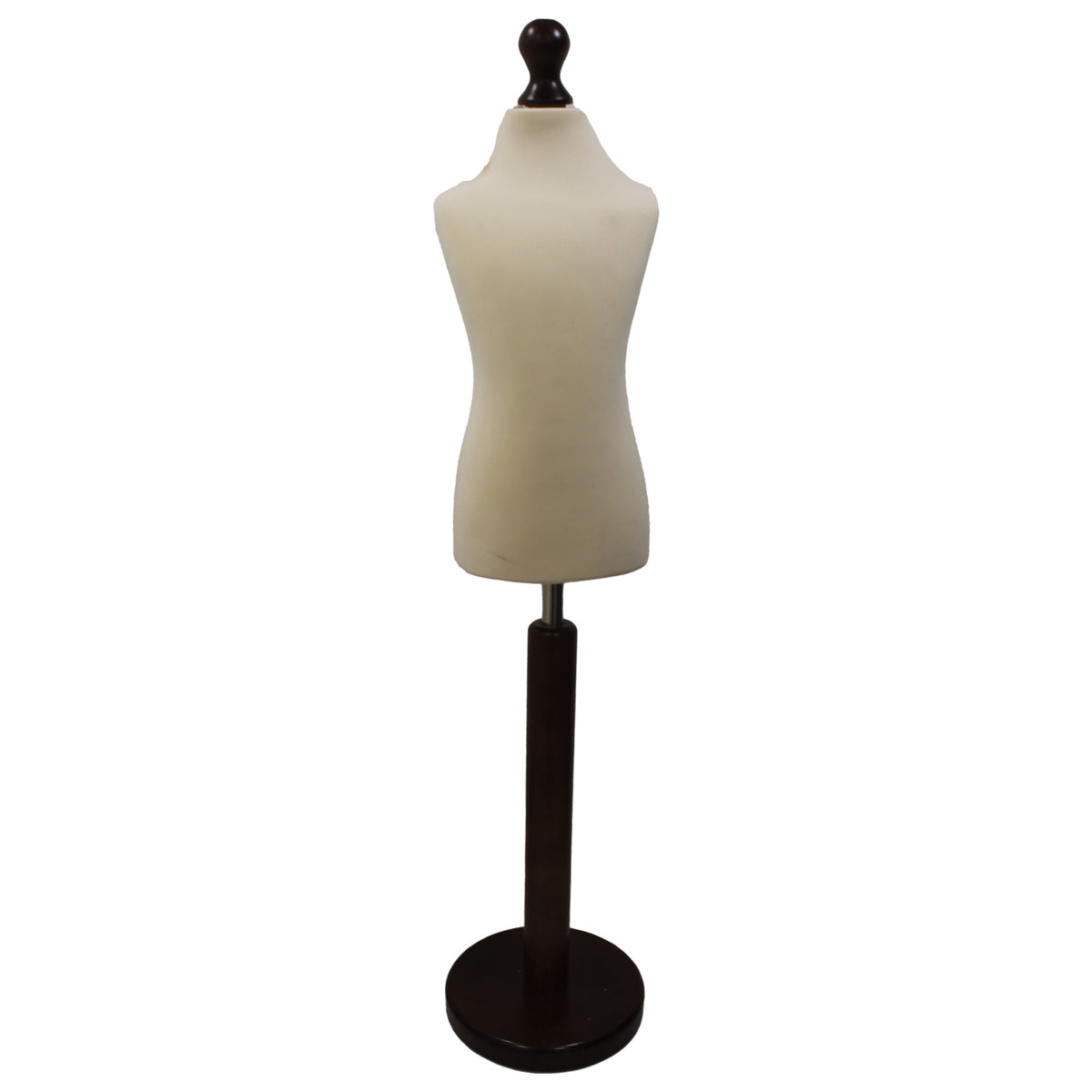 Children's Tailors dummy Age 6-8 Years Cream With Choice of Black Round Base stands