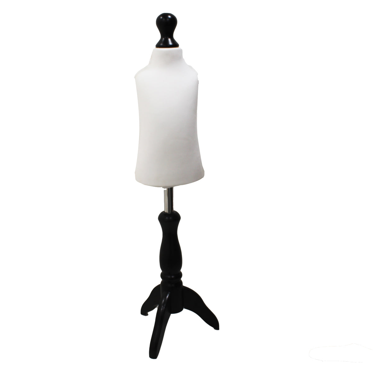 Children's Age 1 years Dressmakers Mannequin White With Choice of Black Tripod stands