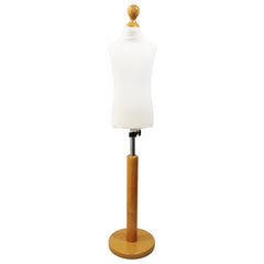 Children's Dressmakers Dummy Age 2-4 Years White With Choice of Lightwood Round Base stands