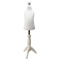Children's Age 1 years Dressmakers Mannequin White With Choice of white Tripod stands