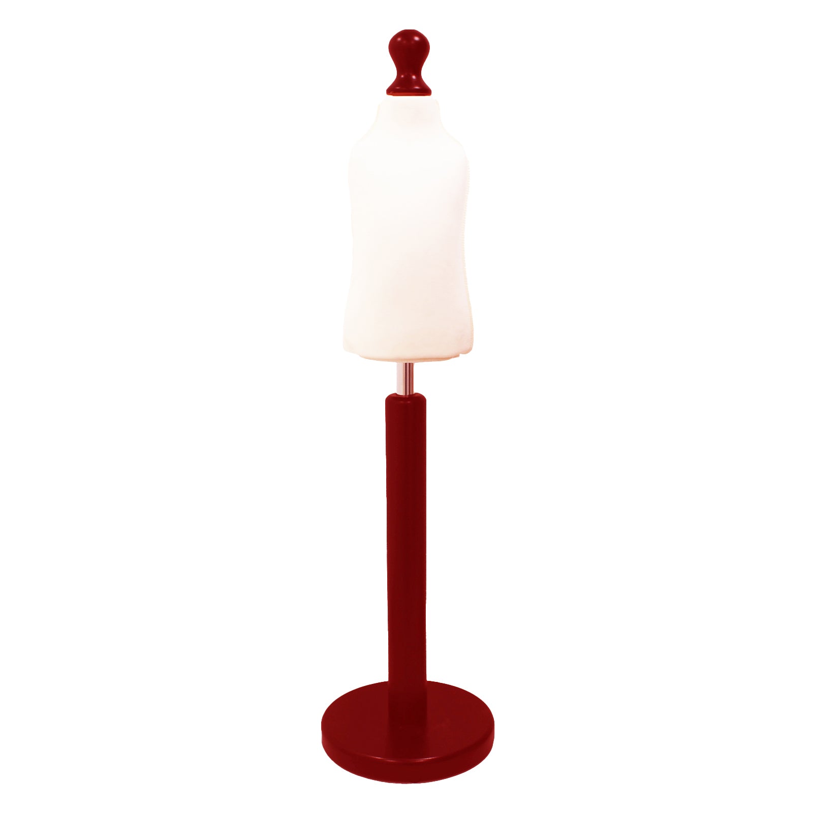 Children's Dressmakers Dummy age 1 years White With Choice of Red Round Base stands