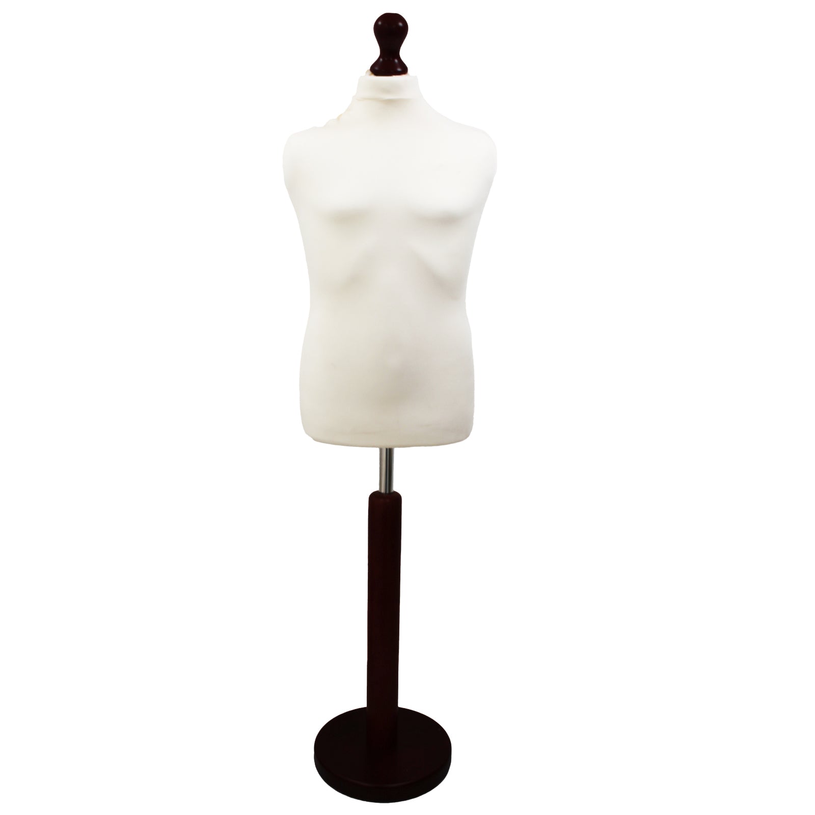 Children's Dressmakers Mannequin Age 10-12 Years White With Choice of Black Round Base stands