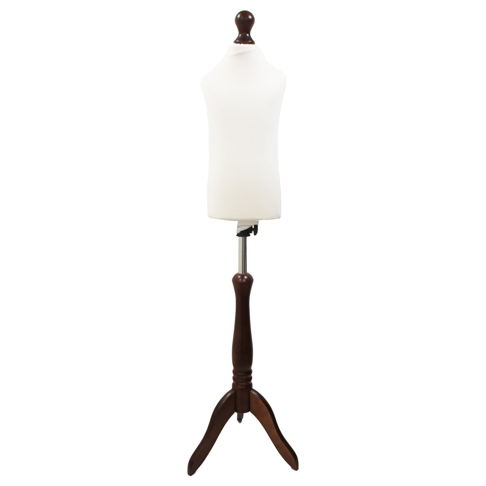 Children's Tailors Dummy Age 2-4 Years White With Choice of Darkwood Tripod stands
