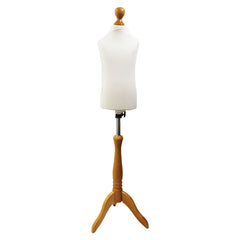 Children's Tailors Dummy Age 2-4 Years White With Choice of  lightwood Tripod stands
