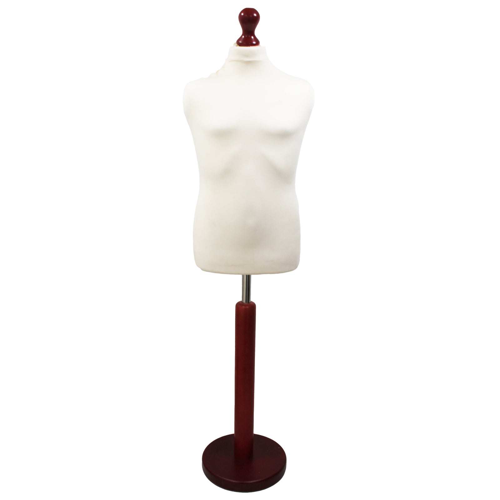 Children's Dressmakers Mannequin Age 10-12 Years White With Choice of Red Round Base stands