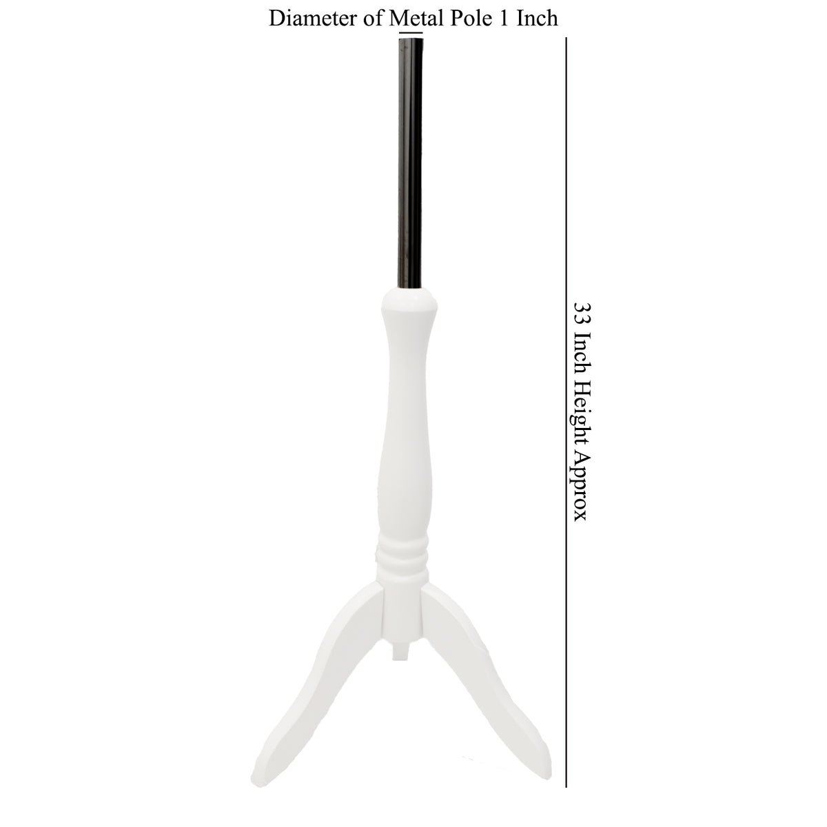 white Wooden Tripod Stand For Child Dressmakers Dummy (Age 2-12 Year)