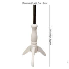 White Wooden Tripod Stand For Baby/Kids Tailor’s Dummy(Age 1 Year)