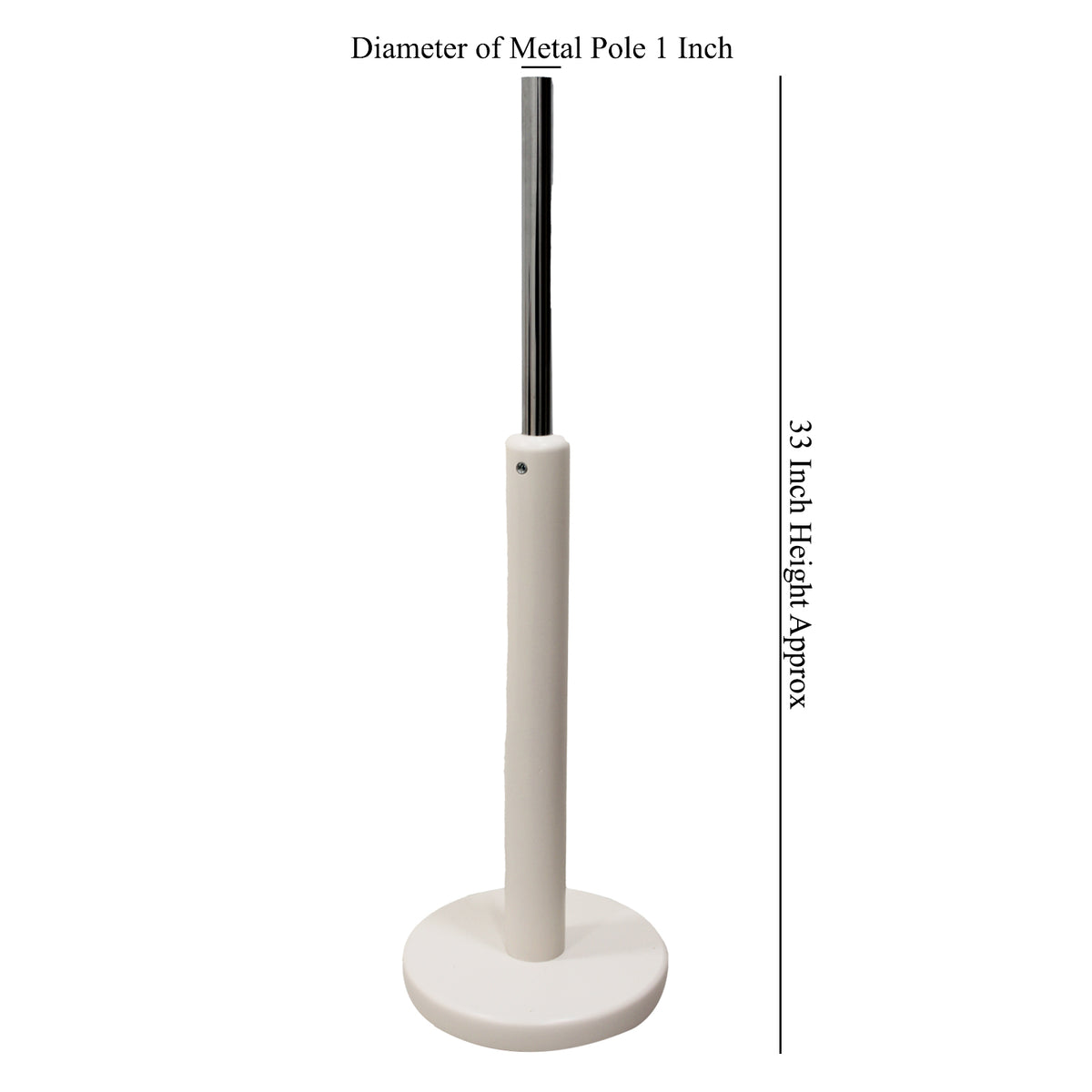 white Wood Round Base Stand For Baby/Kids Tailor’s Dummy(Age 1 Year)