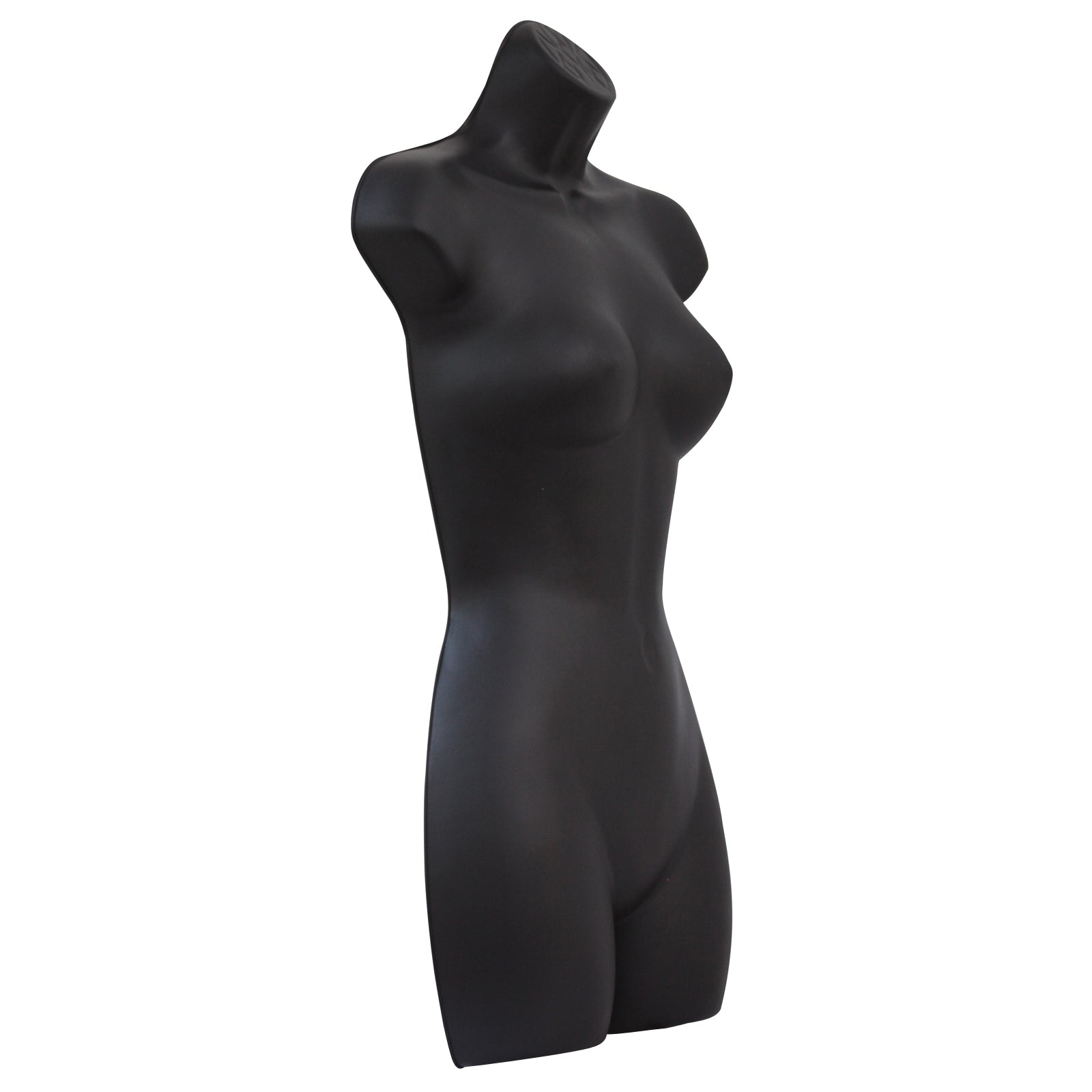 Female Full Size Black Hanging Body Form Display Mannequin right front