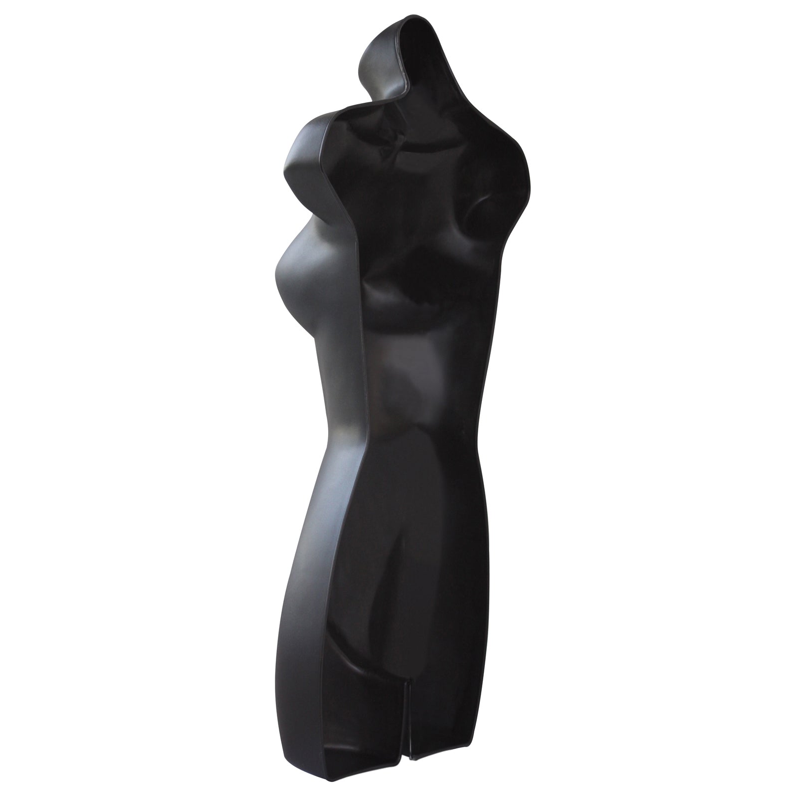 Female Full Size Black Hanging Body Form Display Mannequin left Back