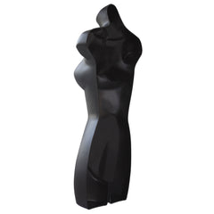 Female Full Size Black Hanging Body Form Display Mannequin left Back