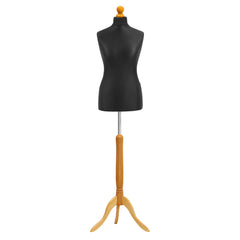 Black Dummy with Lightwood Tripod Stand