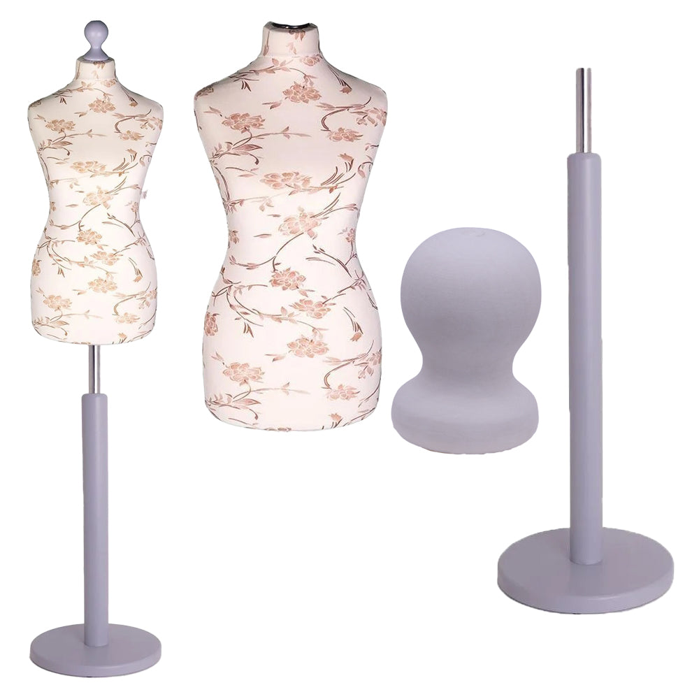 Tailor’s Dummy with Silver Round Base