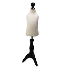Children's Age 1 years Dressmakers Dummy Cream With Choice of Black Tripod stands