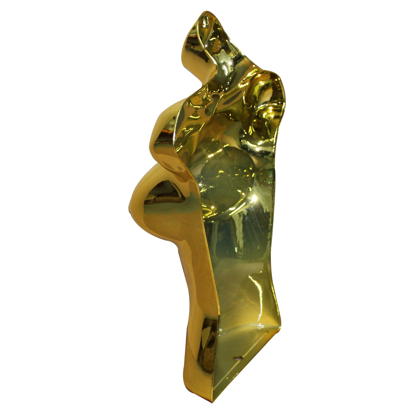 Female Shiny Gold 3 Quarter Hanging Body Form Mannequin
