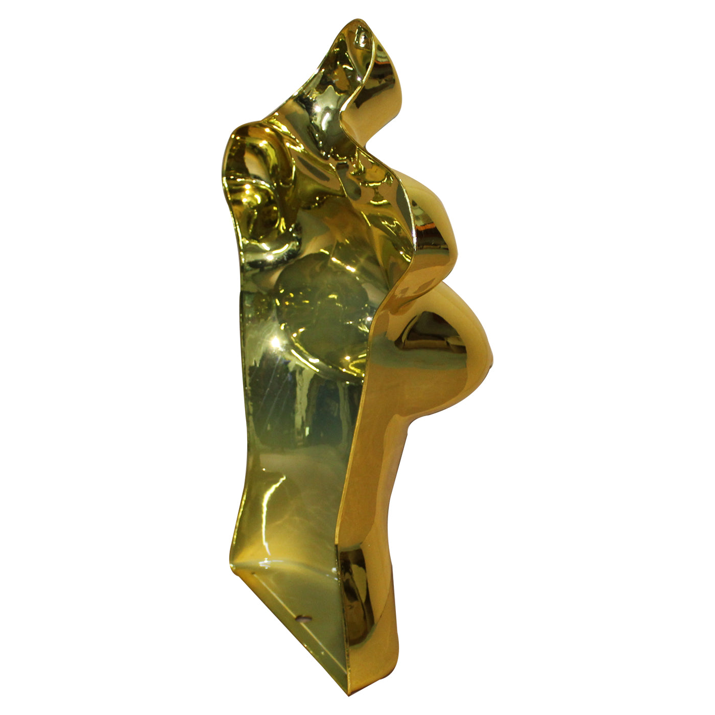 Female Shiny Gold 3 Quarter Hanging Body Form Mannequin