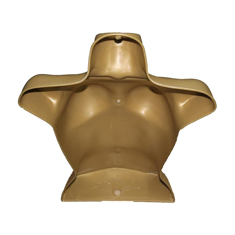 Half Body 3/4 Female Gold Hanging Plastic Body Form Mannequin