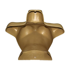 Half Body 3/4 Female Gold Hanging Plastic Body Form Mannequin