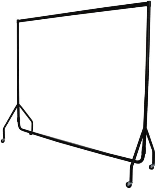 Black Heavy-Duty Clothes Rail