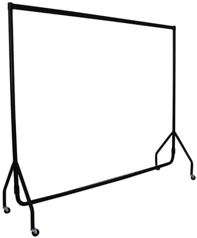 Black Heavy-Duty Clothes Rail
