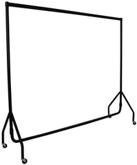 Black Heavy-Duty Clothes Rail