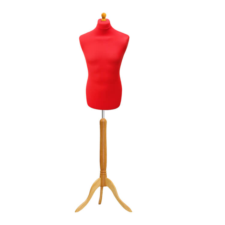 Male Tailors Mannequin Red With Choice of Tripod stands