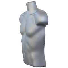 Male Silver Hanging Plastic Body form Mannequin
