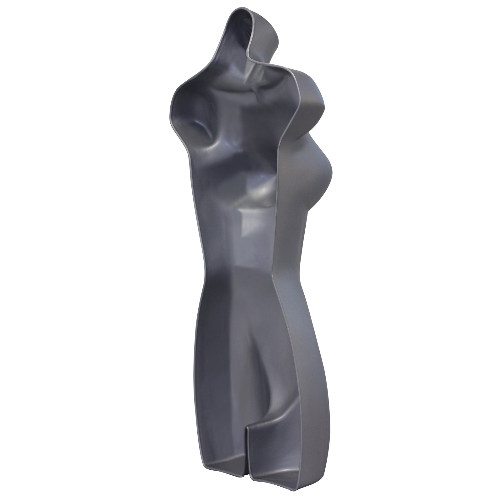 Female Full Size Silver Hanging Body Form Display Mannequin hollow back