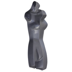 Female Full Size Silver Hanging Body Form Display Mannequin hollow back
