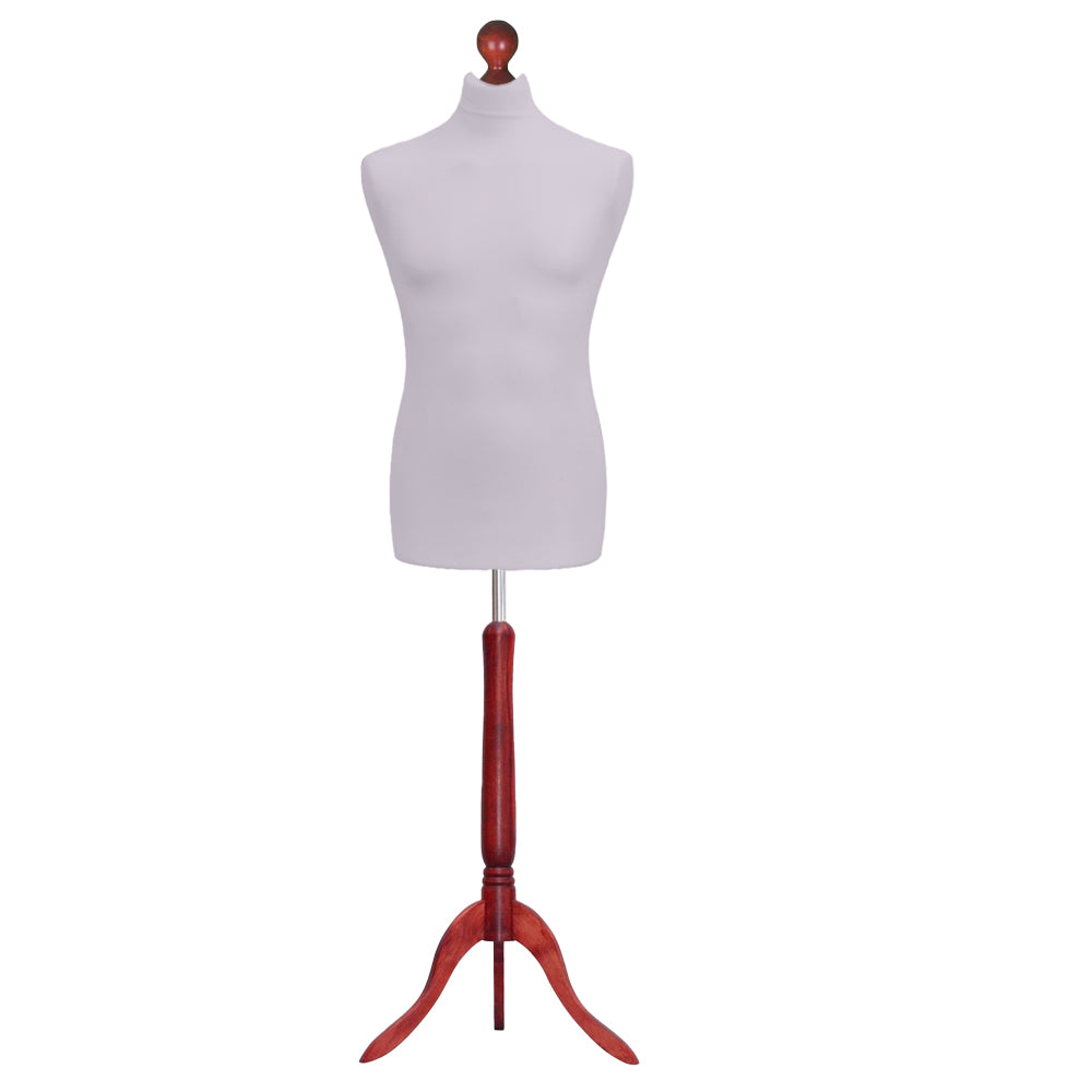 Male Tailors Mannequin Silver With Choice of red Tripod stands