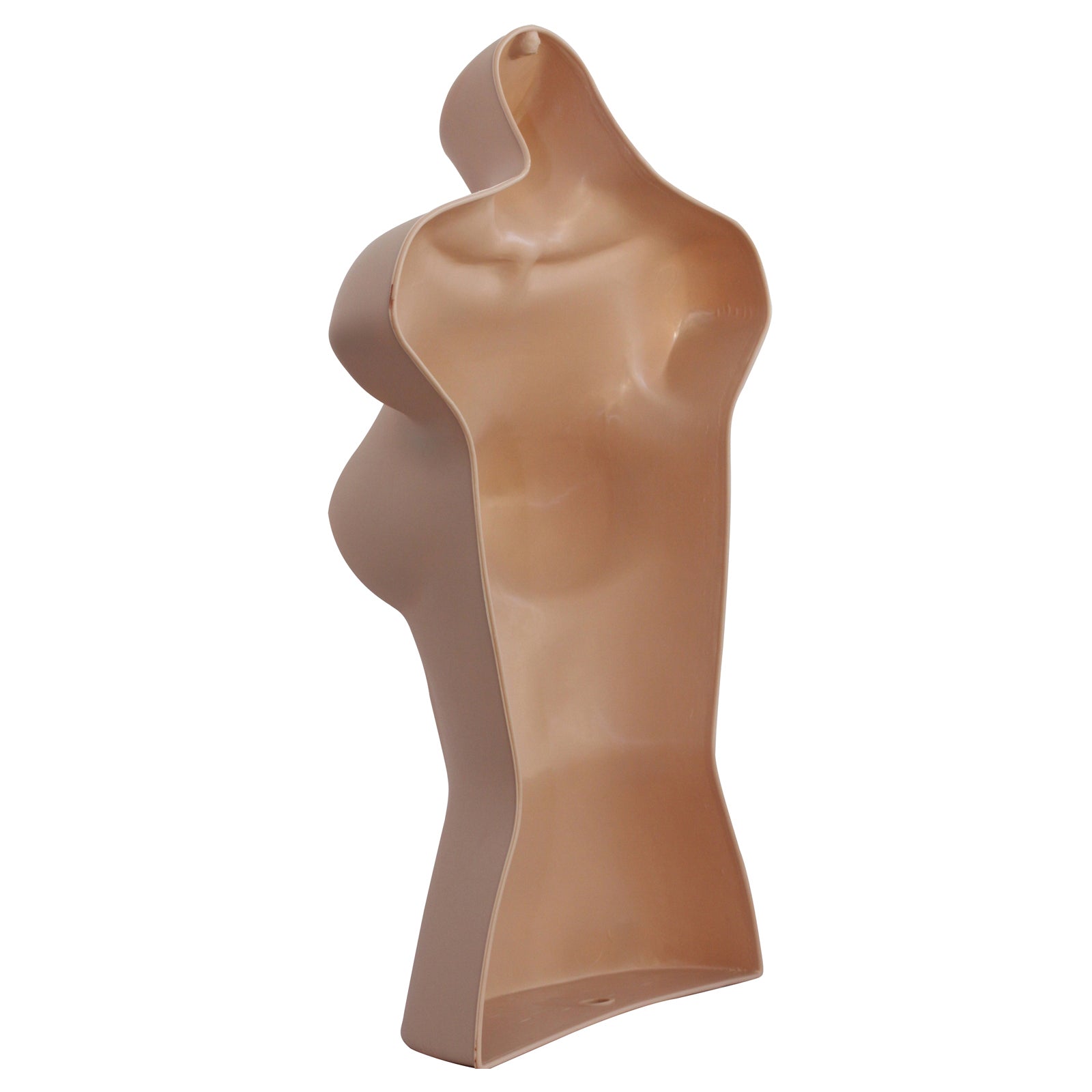 Half Body 3/4 Female Dark skin Hanging Plastic Body Form Mannequin