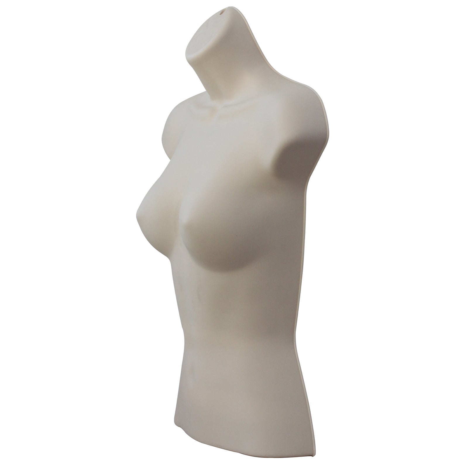 Half Body 3/4 Female Light skin Hanging Plastic Body Form Mannequin