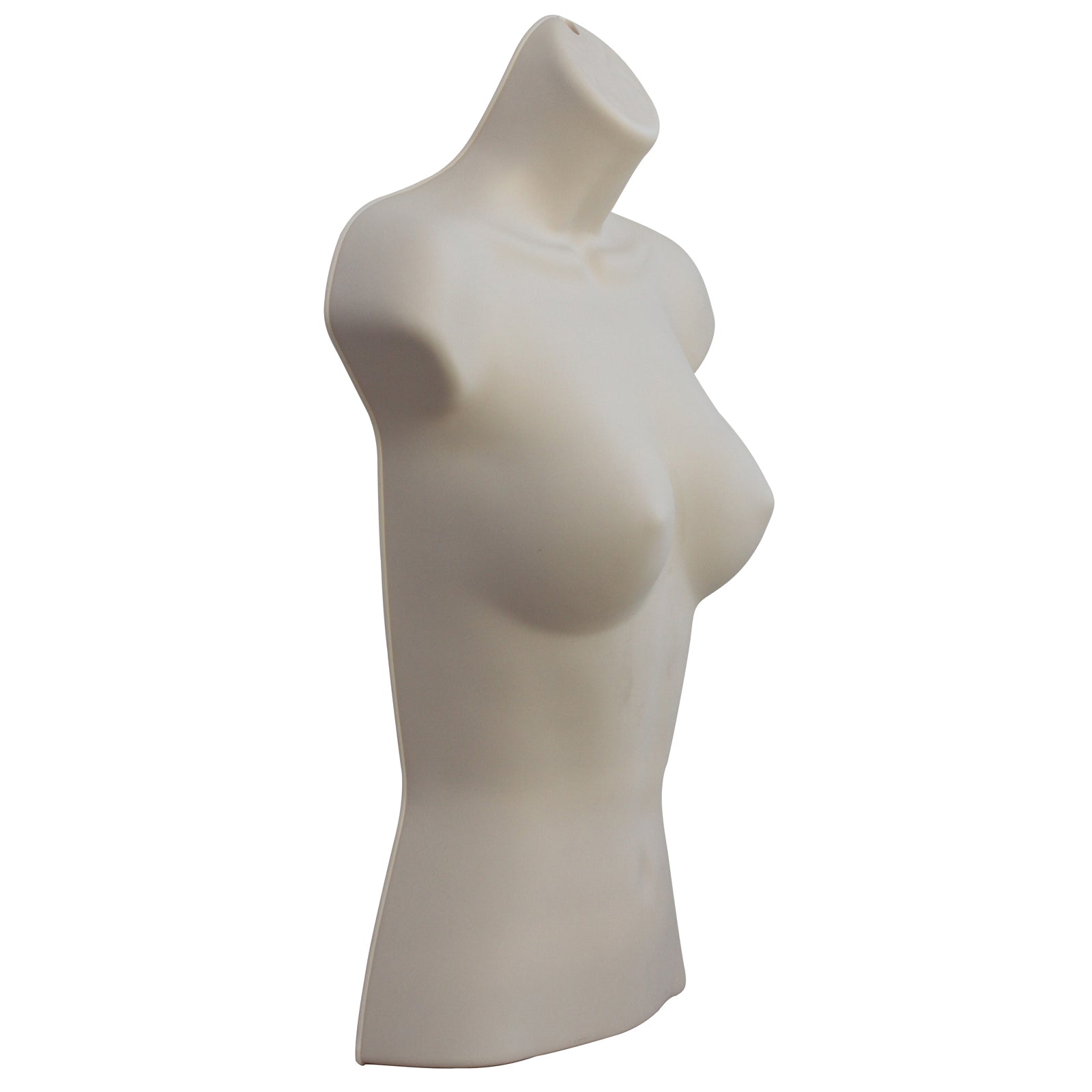 Half Body 3/4 Female Light skin Hanging Plastic Body Form Mannequin