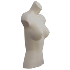 Half Body 3/4 Female Light skin Hanging Plastic Body Form Mannequin