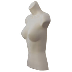 Half Body 3/4 Female Light skin Hanging Plastic Body Form Mannequin